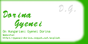 dorina gyenei business card